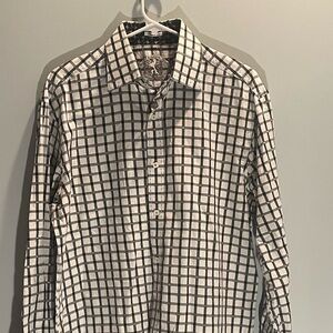 Like new Bugatchi Mens premium button up shirt size L